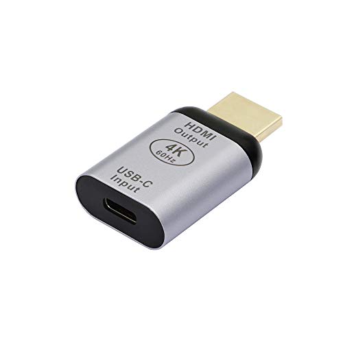 CERRXIAN Adattatore da USB C a HDMI, 4K a 60Hz USB tipo C femmina a HDMI maschio, per casa e ufficio,I dispositivi Apple non sono supportati
