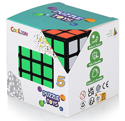 Coolzon Cubo Magico 5x5x5, Velocità Cubo Magico 5x5 Adesivo Liscia...