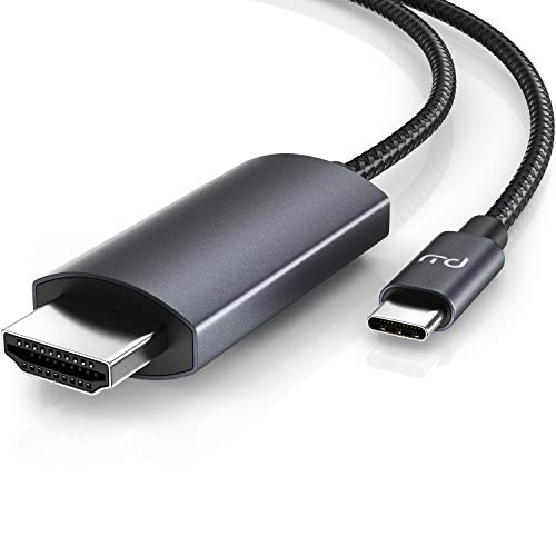 CSL - Cavo USB C a HDMI 4k 60Hz – 1m – HDTV 4K – USB tipo C a HDMI 2.0 – compatibile con MacBook Pro 2020 2019 2018 2017, MacBook Air, iPad Pro, Surface Book 2, Galaxy S10 ecc. – nero