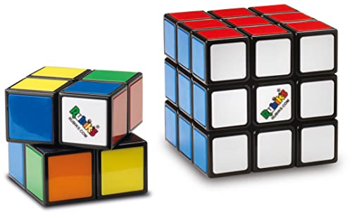 Cubo di Rubik, confezione Duo con l originale 3x3 e il mini 2x2, cl...