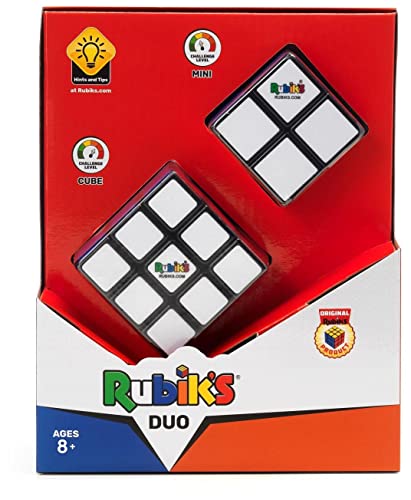Cubo di Rubik, confezione Duo con l originale 3x3 e il mini 2x2, cl...