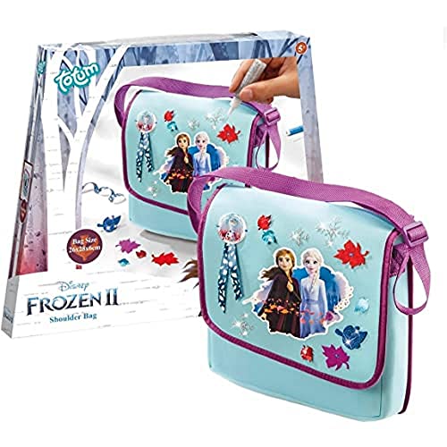 Disney Frozen II Do It Yourself borsa a tracolla: borsa a tracolla per decorare pietre glitter, Frozen 3D appliqué, colla glitter