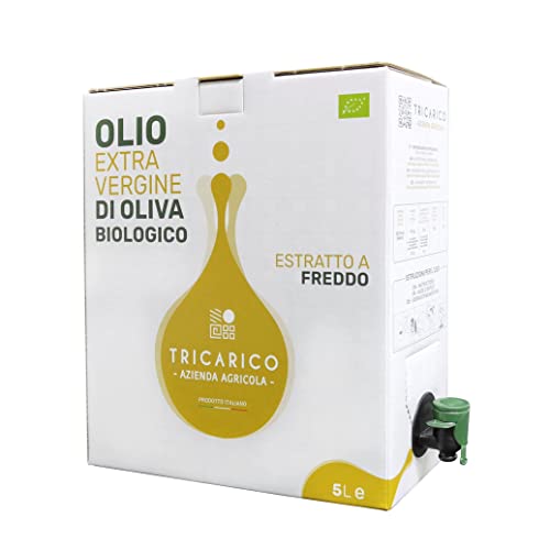 Don Giovanni Bio - 5 L - Olio extravergine d oliva BIO 100% Italiano, 100% Coratina, Intenso, bag-in-box con rubinetto dosatore - Az. Agr. Tricarico