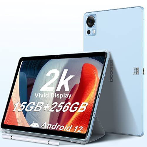 DOOGEE T20 Tablet Android 12 [2023], 15GB RAM+256GB ROM(TF 1TB), 10.4  2K Display, TÜV SÜD Rheinland Protezione Occhi, 4 Speaker, Widevine L1, Octa-Core, 8300mAh, 16MP+8MP, 5G WiFi+4G LTE OTG GPS