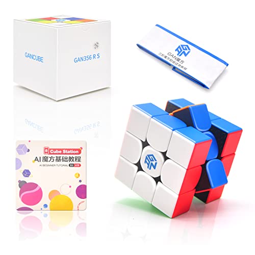 Gan 356 R S 3x3 Speed Cube senza adesivo Gans 356R S 3x3x3 Magic Cube Puzzle GES V3 System,Gan 356 R Upgraded Version