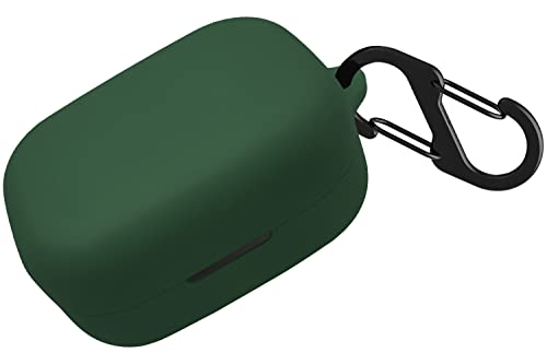 Geiomoo Custodia in Silicone Compatibile con Bang Olufsen Beoplay EX, Protettiva Cover con Moschettone (Smeraldo Verde)
