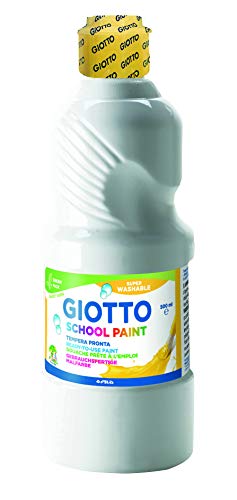 Giotto 535301 Tempera Lavabile da 500ml, Bianco
