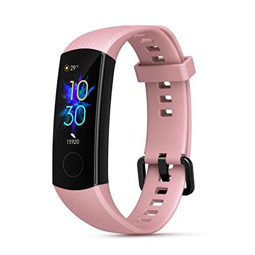 HONOR Band 5 Smartwatch Orologio Fitness Uomo Donna Smartwatch Cardiofrequenzimetro da Polso Contapassi Smartband Sportivo Activity Tracker (Rosa)