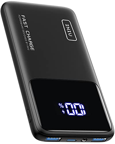 INIU Power Bank, 22.5W Fast Charge Powerbank 10500mAh, Caricatore Portatile PD3.0 QC4.0 (USB C Input&Output) LED Display, Caricabatterie portatile per iPhone 14 13 12 X Pro Samsung S21 AirPods iPad.