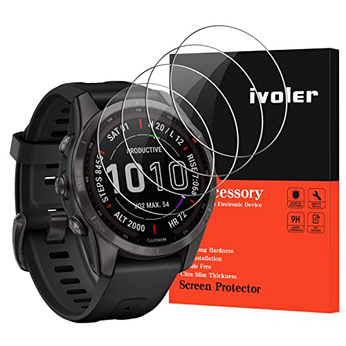 iVoler 4 Pezzi Pellicola Vetro Temperato per Samsung Galaxy Watch 46mm   Gear S3 Classic   S3 Frontier, Pellicola Protettiva Protezione per Schermo