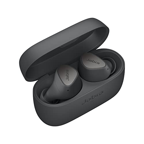 Jabra Elite 3 Auricolari Bluetooth In-Ear - Auricolari Wireless con design che isola dal rumore, 4 microfoni per chiamate chiare, bassi ricchi, audio personalizzabile e modalità Mono - Grigio scuro