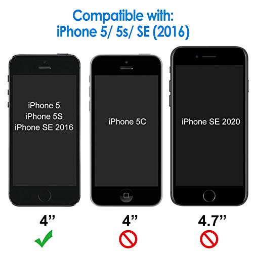 JETech Cover per iPhone SE (2016 Modello), iPhone 5s e iPhone 5, An...