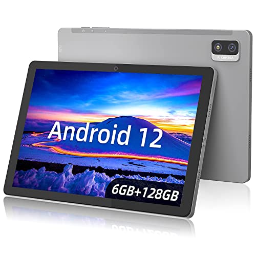 Jumper Android 12 Tablet 10.1 Pollice 6GB RAM 128GB ROM, Octa-Core, IPS FHD 1920 x 1200, Scheda TF scalabile da 256 GB, 6000mAh, 4G LTE, 5G WiFi, BT5, Type-C