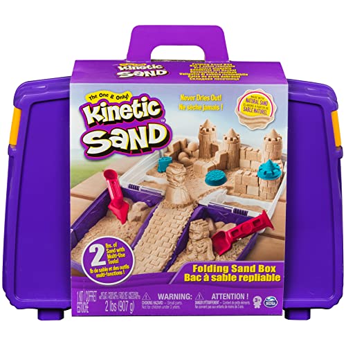 Kinetic Sand, Valigetta Sempre con Te, 900 g di Sabbia Modellabile, dai 3 Anni