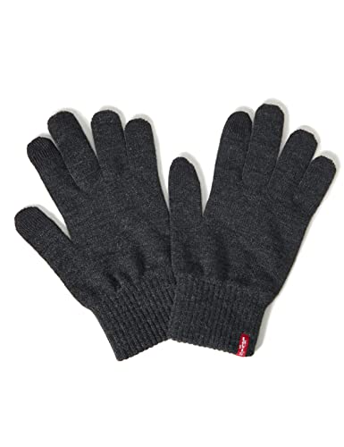 Levi s Ben Touch Screen Gloves, Guanti Uomo, Grigio (Dark Grey), Large