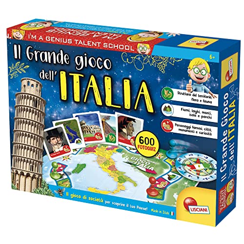 Liscianigiochi 51156 Il Grande Gioco Dell Italia, Multicolore, ‎6...