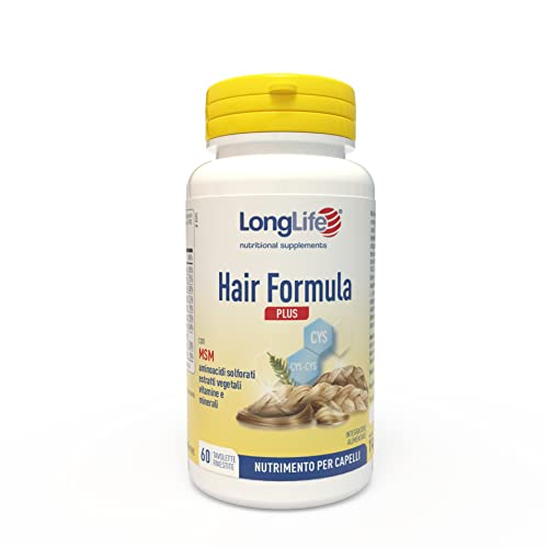 LongLife Hair Formula Plus | Integratore per capelli con MSM, bioti...