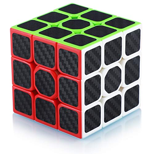 Maomaoyu Speed Cube 3x3 Fibra di Carbonio, Cubo Magico 3x3x3 Originale, Puzzle Rompicapo per Adulti e Bambini