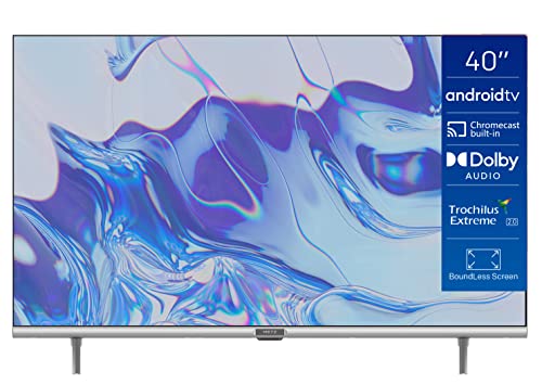 Metz Smart TV, Serie MTC6110, 40  (81 cm), Full HD LED, Versione 2023, Wi-Fi, Android 9.0, HDMI,ARC, USB, Slot CI+, Dolby Digital, DVB-C T2 S2, Schermo Senza Bordi, Grigio