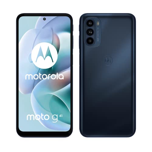 Motorola Mobility, Llc Moto G41 (Display Oled 6.4  Fhd+, Tripla Fotocamera 48 Mp, Batteria 5000 Mah, 4 128 Gb, Nfc, Dual Sim, Android 11), Meteorite Black, Cover Inclusa, Nero