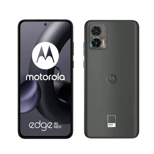 Motorola moto edge 30 Neo (Display 6.2  120Hz OLED FHD+, 5G, Dual Camera 64MP, Qualcomm Snapdragon 695, batteria 4020 mAh, 8 128 GB, Dual SIM, Android 12, Cover Inclusa), Nero (Black Onyx)