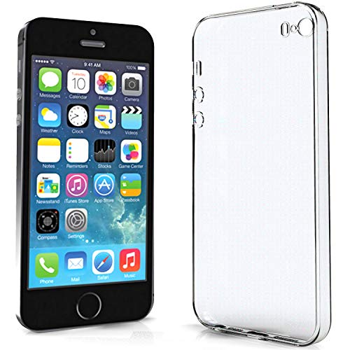 N NEWTOP Cover Compatibile per iPhone 5 5S SE, Custodia Trasparente...