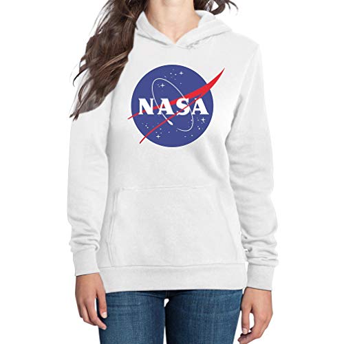 NASA Logo Galaxy Streetwear Outfit Felpa con Cappuccio da Donna Sma...