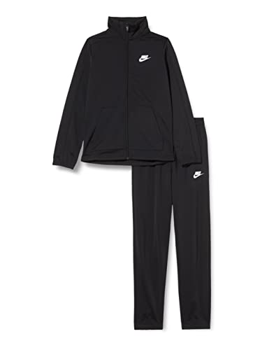 Nike U NSW Futura Poly Cuff TS, Tuta da Ginnastica Unisex-Bambini, Black Black Black White, 8-10 Anni