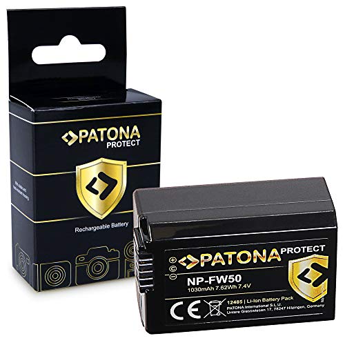 PATONA Protect V1 Batteria NP-FW50 Compatibile con Sony NEX-3 NEX-5...