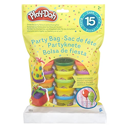 Play-Doh - Borsa da Gioco con vasetti (Contiene 15 Vasetti di Pasta da Modellare)