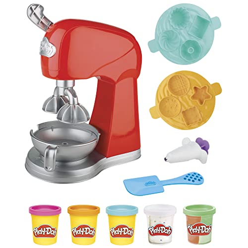Play-Doh Kitchen Creations - Il Magico Mixer, impastatrice Giocattolo con Finti Accessori da Cucina, Giocattolo per attività manuali per Bambini e Bambine