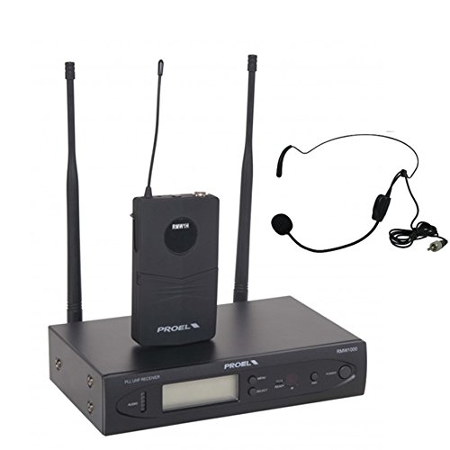 Proel RMW1000H - Sistema microfonico professionale Wireless con Archetto (RMW1000H)