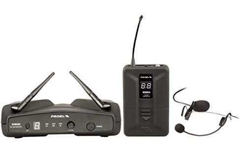 PROEL WM600H Sistema Microfonico Wireless con Bodypack Archetto PLL UHF