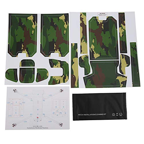 RC Drone Sticker, protettore Adesivo Rimovibile in PVC Impermeabile Compatibile con XIAOMI FIMI X8 SE(Army Green)