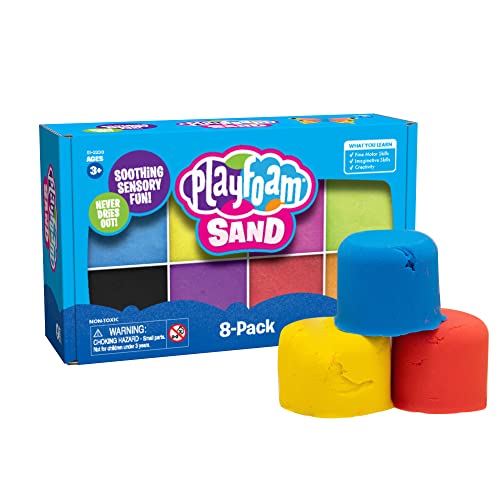 Sabbia di Playfoam di Learning Resources, Confezione da 8, Confezione combo di sabbia per giocare, 8 colori assortiti da strizzare, Per classi di bambini in età prescolare, Regali per bambini, 3+