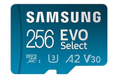 Samsung Memorie Evo Select Scheda Microsd Da 256 Gb, Uhs-I U3, Fino...