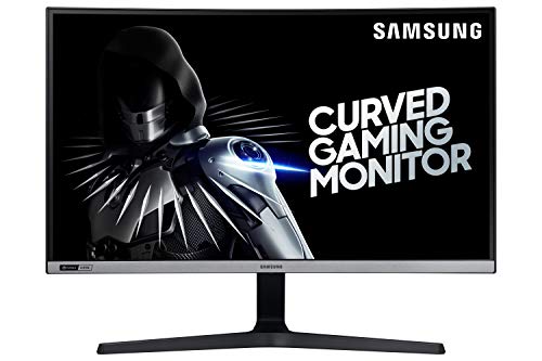 Samsung Monitor Gaming CRG5 (C27RG50), Curvo (1500R), 27 , 1920x1080 (Full HD), VA, 240 Hz, 4 ms, G-Sync, HDMI, Display Port, Ingresso Audio, Eye Saver Mode, Flicker Free, Dark Blue Gray