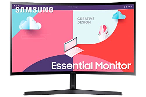Samsung Monitor S36C (S27C366), Curvo (1800R), 27  , 1920x1080 (Full HD), VA, 75 Hz, 4 ms, FreeSync, D-Sub, HDMI, Ingresso Audio, Eye Saver Mode, Flicker Free