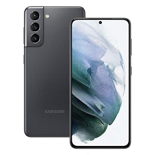 SAMSUNG Smartphone Galaxy S21 5G, Display 6.2  Dynamic AMOLED 2X, 3 fotocamere posteriori, 128 GB, RAM 8GB, Batteria 4000mAh, Dual SIM + eSIM, (2021) [Versione Italiana], Grigio (Phantom Gray)