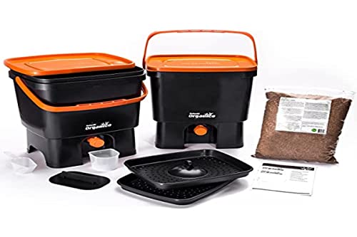 Skaza - mind your eco Bokashi Organico Cucina composter, Nero Arancione