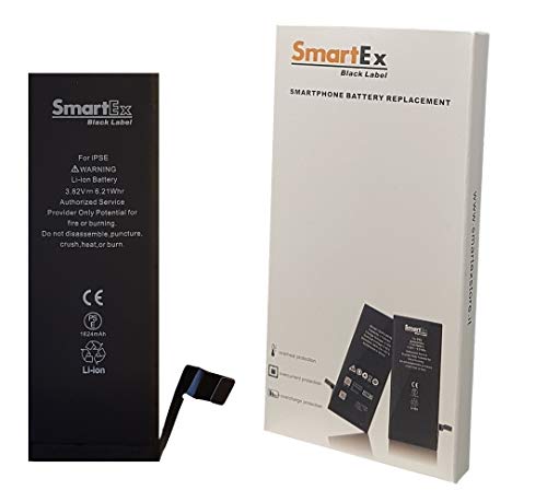 Smartex Black Label Batteria compatibile con iPhone SE - Capacità 1624 mAh | Anno 2023 | 2 Anni di Garanzia