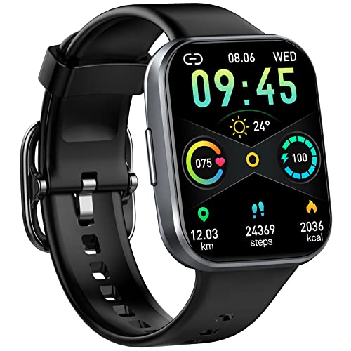 Smartwatch, Orologio Fitness Uomo Donna 1.69  Smart Watch con Contapassi Cardiofrequenzimetro SpO2 Cronometro, 25 Sportivo, Notifiche Messaggi, Impermeabil IP68 Fitness Tracker per Android iOS -2023
