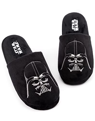Star Wars Pantofole da uomo Darth Vader Scarpe da casa in poliestere lato scuro 46-47 EU