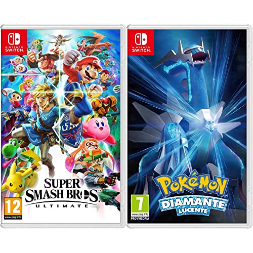 Super Smash Bros. Ultimate Nsw - Ultimate - Nintendo Switch, Versione UK & Pokémon Diamante Lucente
