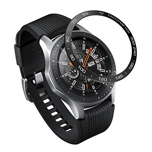 Syxinn Anello Castone per Samsung Galaxy Watch 46mm Gear S3 Frontier S3 Classic Anello Lunetta Acciaio Inossidabile Bezel Styling Cerchio Cover Adesiva Anti graffio Rotante quadrante di Protezione