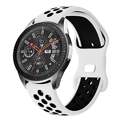 Syxinn Compatibile con Samsung Galaxy Watch 46mm Cinturino, Gear S3 Frontier Classic Cinturini 22mm Cinturino Silicone Sportivo Bracciale per Galaxy Watch 3 45mm Huawei Watch GT GT 2e GT 2 46mm
