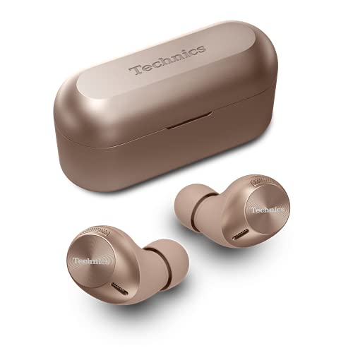 Technics EAH-AZ40 Cuffie Wireless In Ear, Auricolari Bluetooth, con Tecnologia JustMyVoiceTM, Durata della Batteria di 25 Ore, Oro Rosa