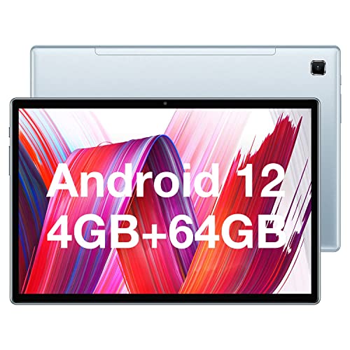 TECLAST Tablet-Android-12 P20S Tablet 10.1 Pollici 4GB RAM+64GB ROM(TF 1TB), Octa Core 2.0GHz, Dual SIM 4G LTE, FHD 800x1280, 2.4G 5G WiFi, BT 5.0 Camera 2+5MP 6000 mAh GPS Gyro Face ID Type-C (2023)