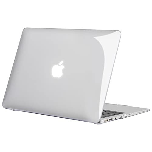 TECOOL Custodia Trasparente MacBook Air 13 Pollici 2010-2017, Mac Air A1466 A1369 Clear Case Cover Clear Rigida in Plastica Sottile, cristallo chiara