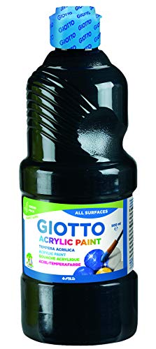 Tempera acrilica Giotto - nero - 500 ml - 533724